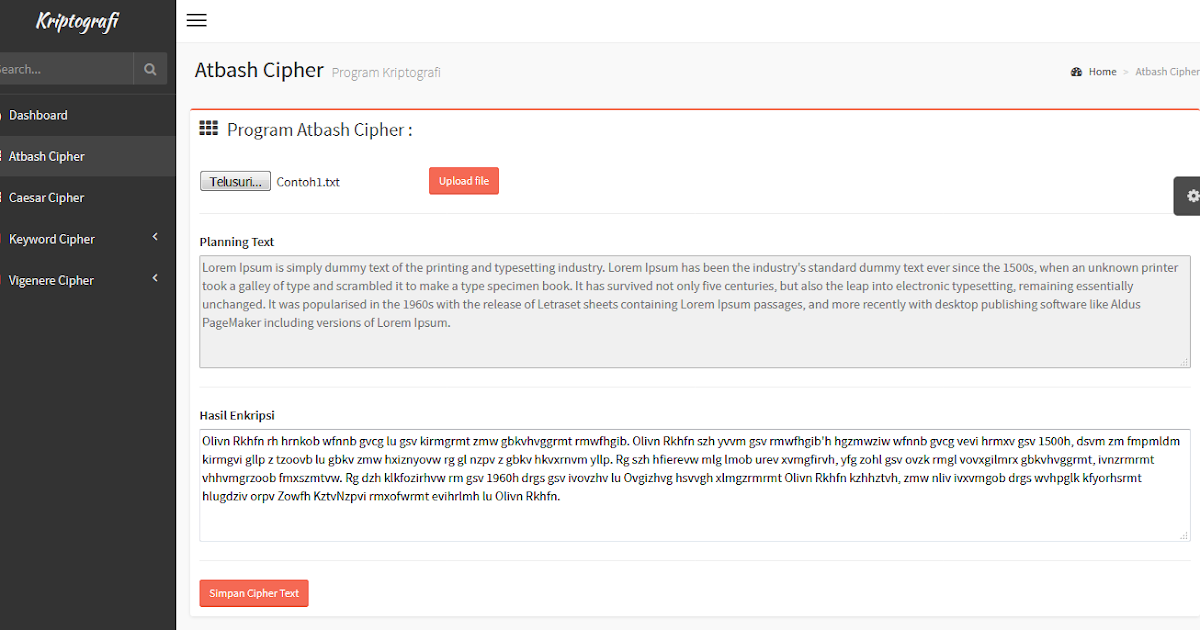 program kriptografi caesar cipher dengan java program kriptografi caesar cipher dengan java