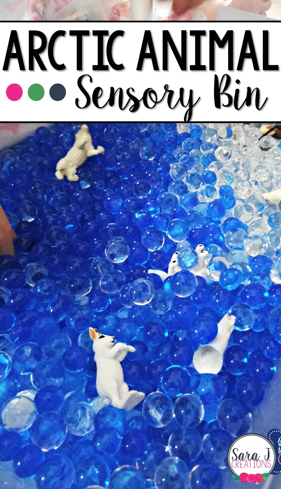 Arctic themed sensory play activity is so easy and so fun!
