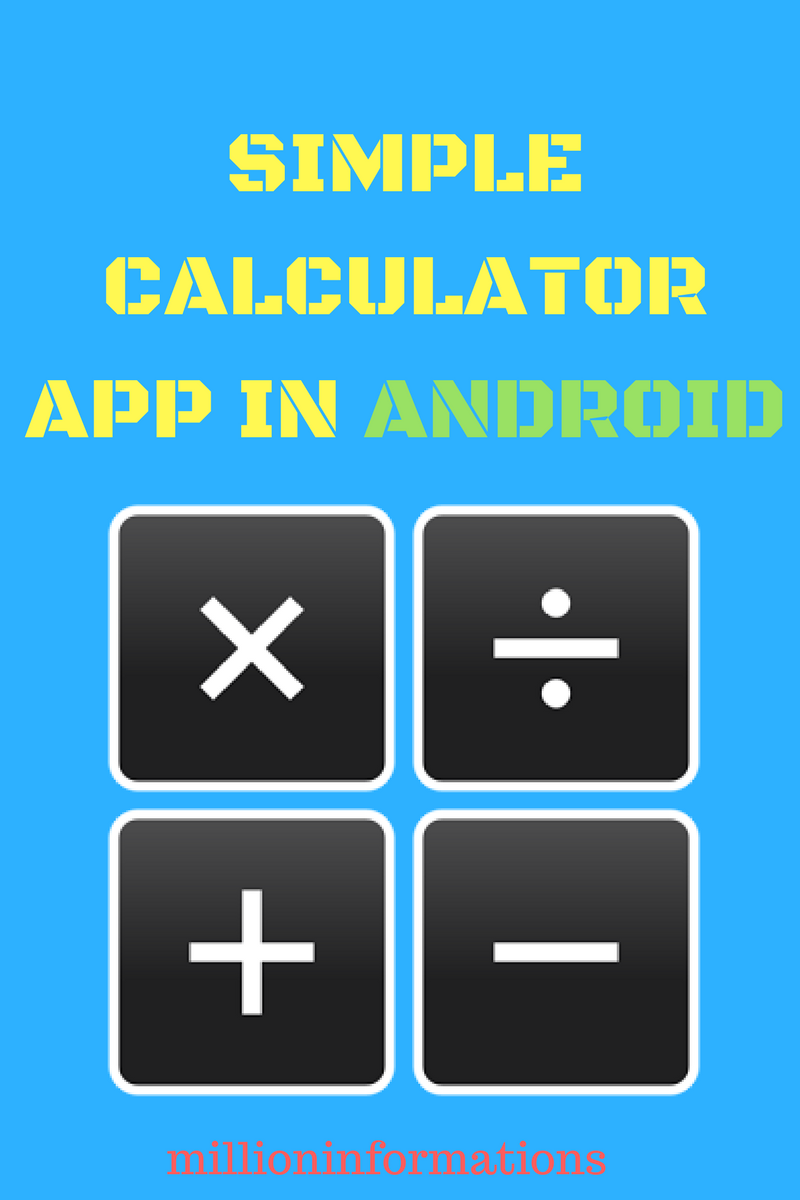 Simple Calculator app in Android