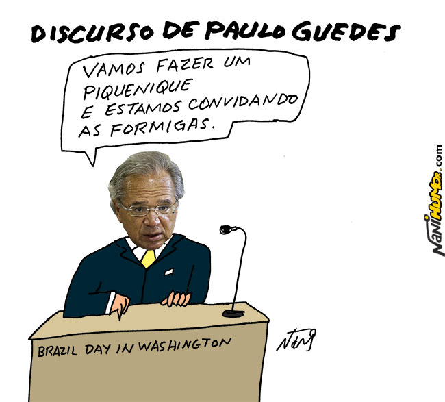 Resultado de imagem para guedes charges