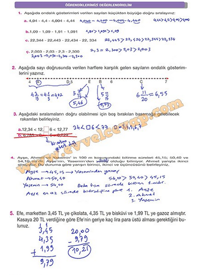 5.Sınıf Özgün Yayınları Matematik Ders Kitabı 197.Sayfa Cevapları