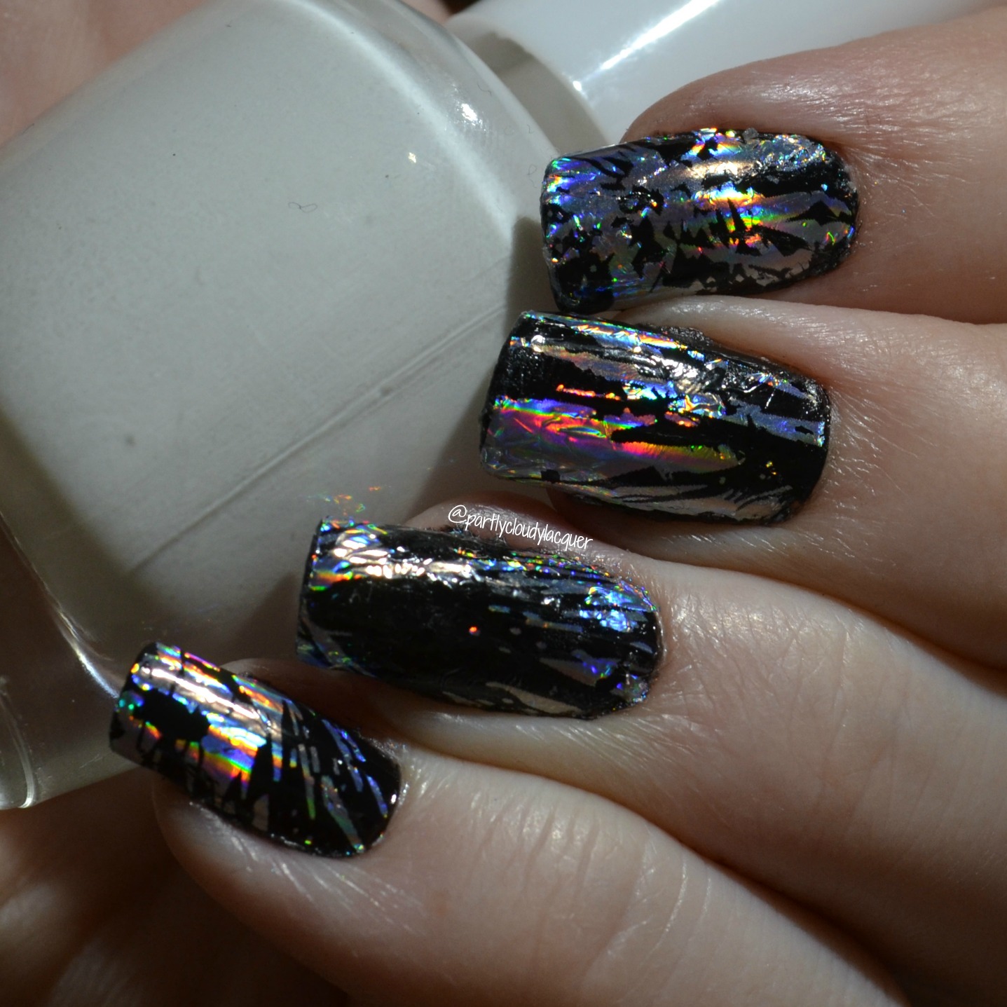 Partly Cloudy With a Chance of Lacquer: Born Pretty Store Fireworks Nail  Foil Review
