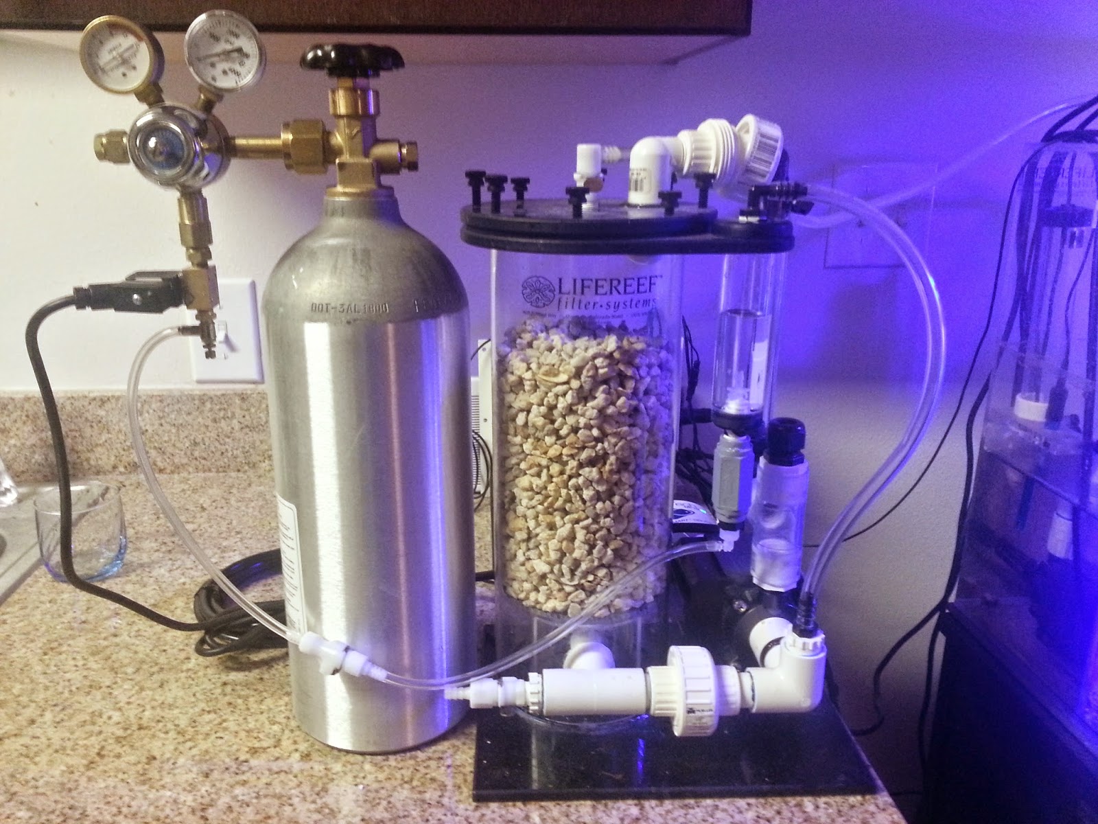 MasiniReef Calcium Reactor Set Up