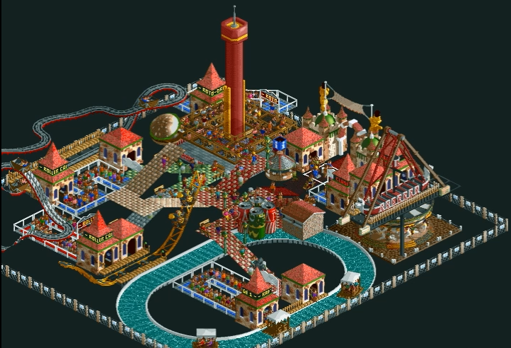 (스압주의) 롤러코스터 타이쿤 장인 - 킹무성