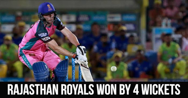 Rajasthan Royals won by 4 wickets