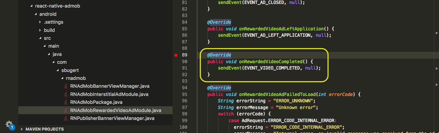 Admob Error Code 1