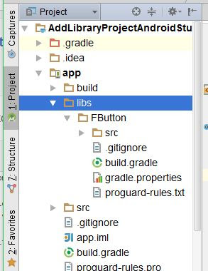 Android Studio Library Project Directory