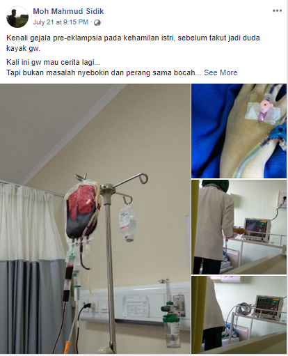 Nyaris Jadi Duda Karena Istri Mengalami Pre-Eklampsia, Pria Ini Ingatkan Suami Lain