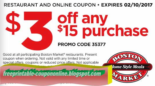 Boston industry coupon codes printable april 2018 - Bj discount codes photo about Printable Boston Market Coupons titled Boston industry discount coupons printable april 2018 - Bj coupon codes