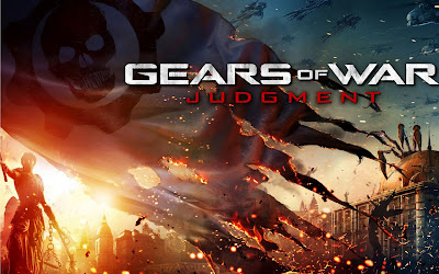 Gears of War Judgment New Game Waving Skull Flag HD Wallpaper