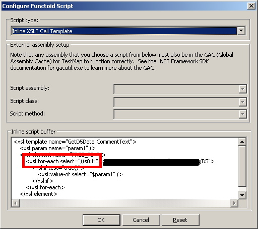Practical BizTalk: BizTalk Inline XSLT Call Template and Namespaces