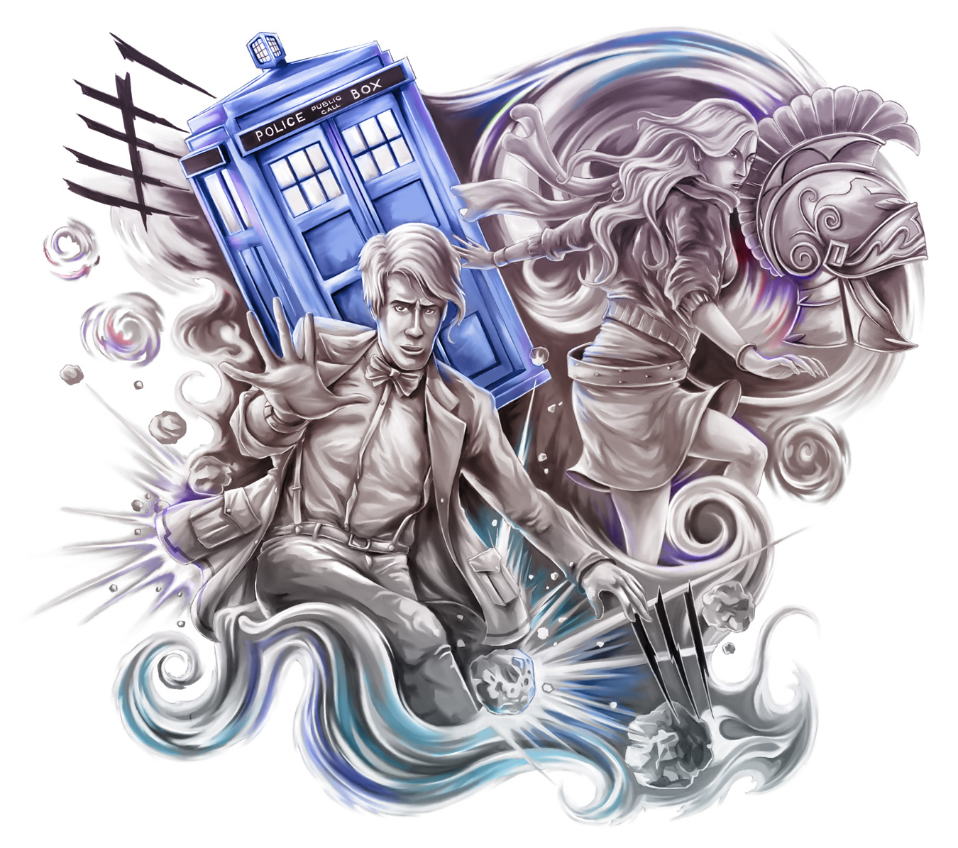 doctor who anime half sleeve tattoo design the art of cris luspo doctor who anime half sleeve tattoo design the art of cris luspo