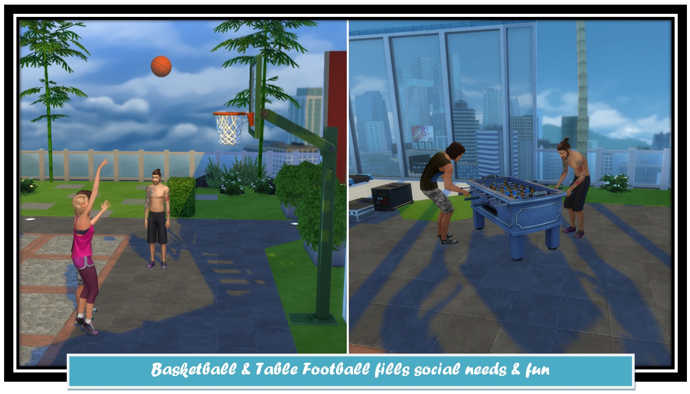 My Sims 4 Blog Basketball & Table Football fill social need & fun by