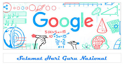 Google Doodle hari ini peringati hari guru nasional