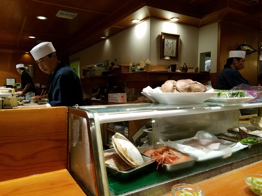 Fatty Eat World Koi Anese Cuisine Seal Beach Ca Chef Daigo On The Right Making Face As Usual