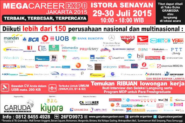 Jadwal Job Fair di Jakarta Juli 2015