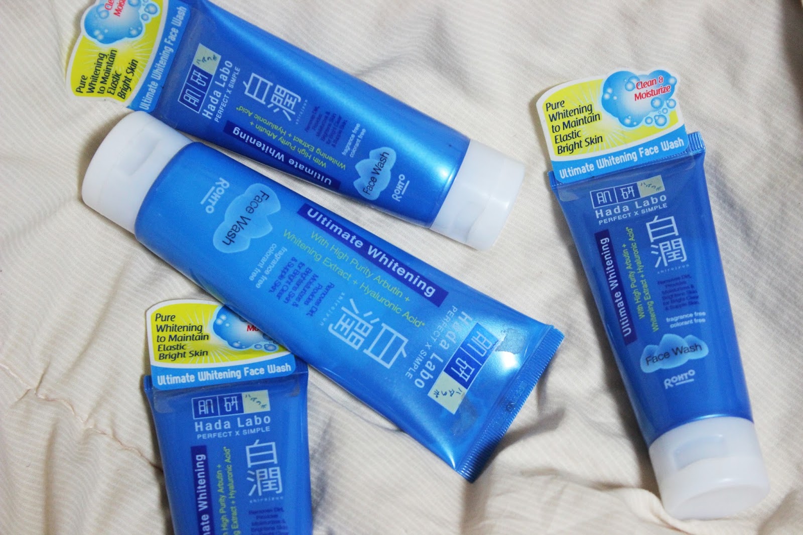 hada labo whitening face wash