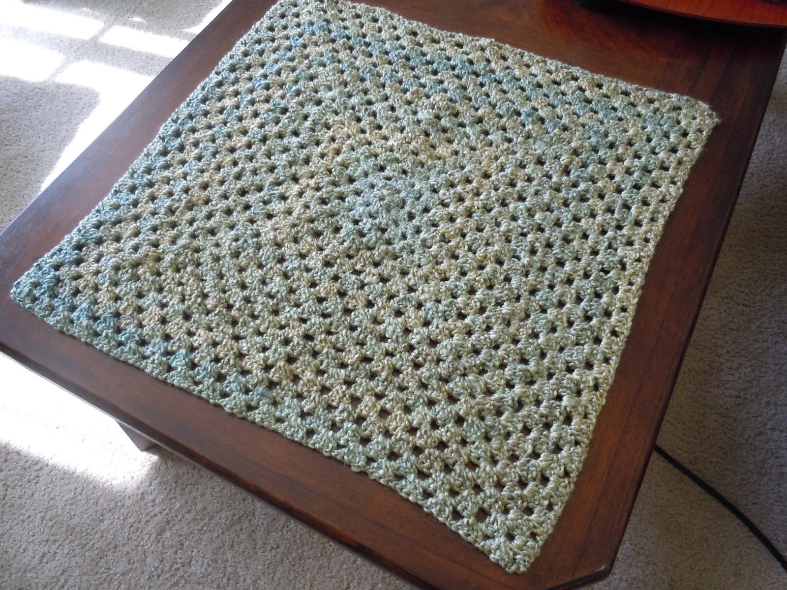 Illuminate Crochet Homespun Granny Square Baby Blanket