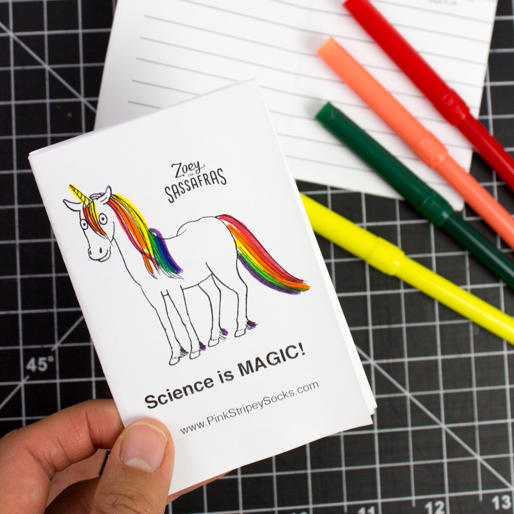 Make A Mini Science Journal Booklet From One Sheet Of Paper Pink