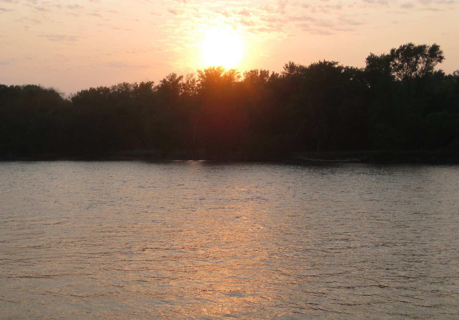 Marathon Pundit Rock River sunset in Dixon, Illinois