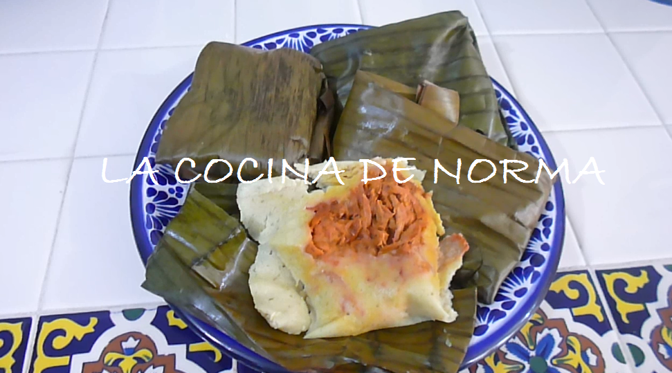 TAMALES EN HOJA DE PLÁTANO RELLENOS DE COCHINITA PIBIL La Cocina de Norma