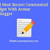Add Most Recent Comment Widget With Awesome Look for Blogger