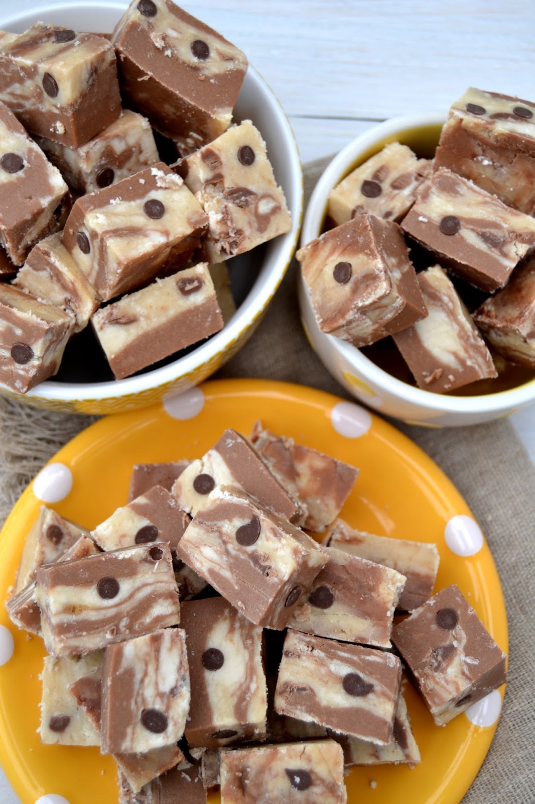 Cakeyboi Brownie Batter Swirled Cookie Dough Fudge