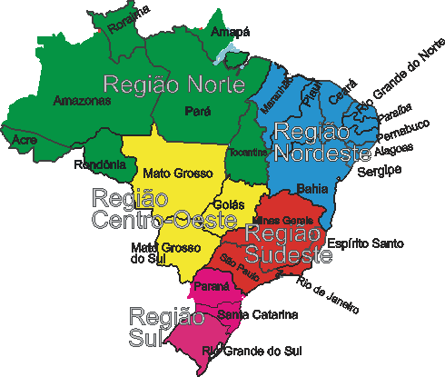 Regionalização do Brasil: quais as diferentes regiões do Brasil