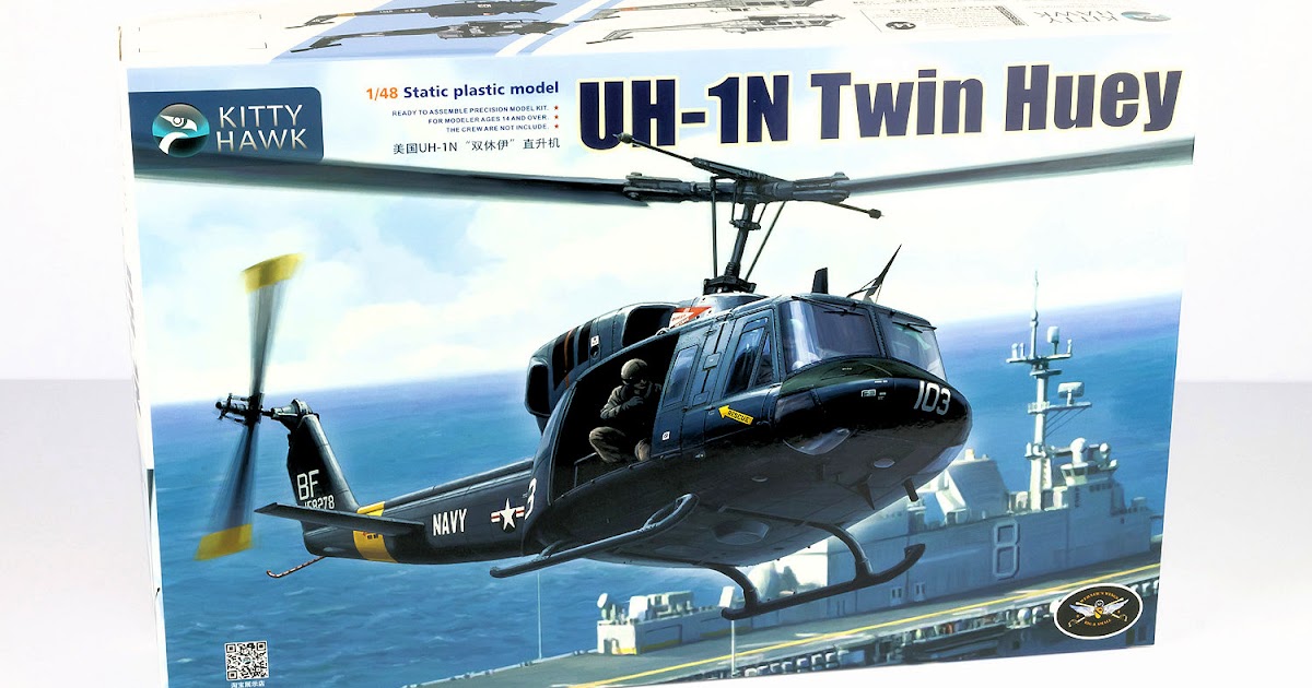 Kitty Hawk 1/48 KH80158 UH-1N Twin Huey Helicopter Model Kit 