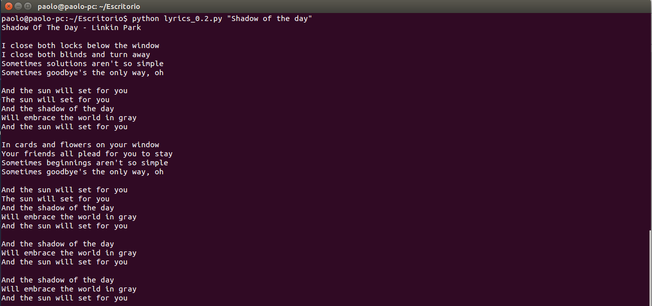 PaoloProgrammer: Web Scraping con Python - Buscando letra de canciones ...