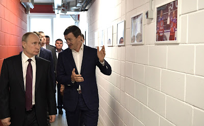 Vladimir Putin visited Datsyuk Arena sports complex.