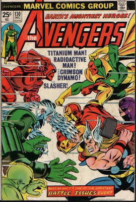 Avengers #130, Celestial Madonna, Mantis, Titanium man, Crimson Dynamo, Radioactive Man, Slasher