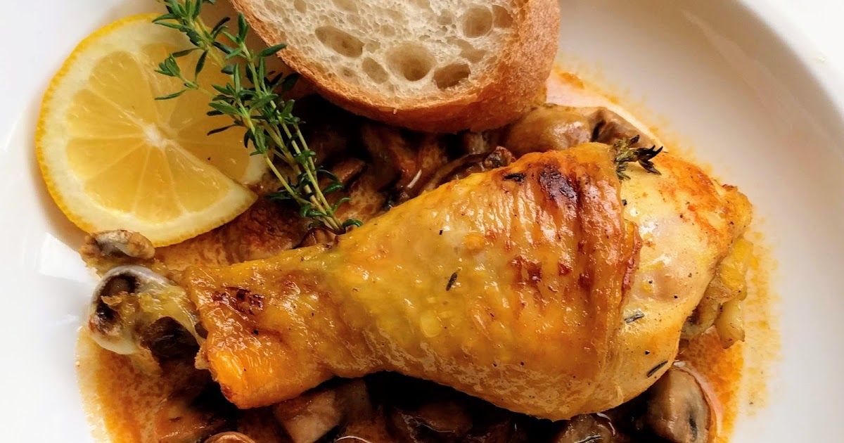 - Mediterrane Hähnchenkeulen mit Champignons