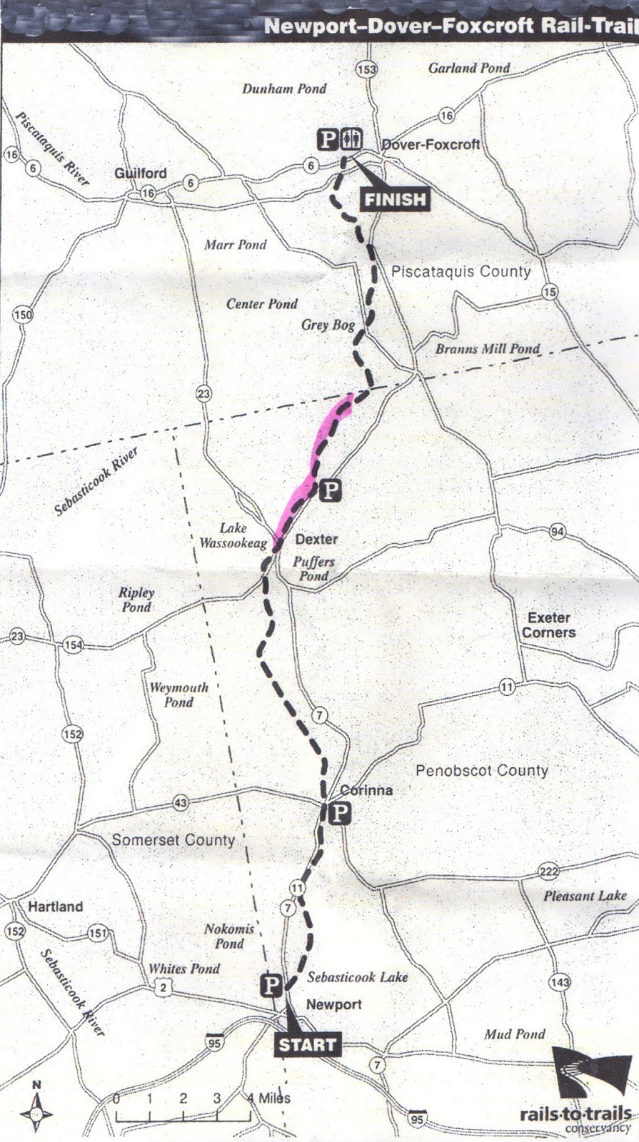 Hiking in Maine with Kelley 9/15/13 NewportDoverFoxcroft RailTrail