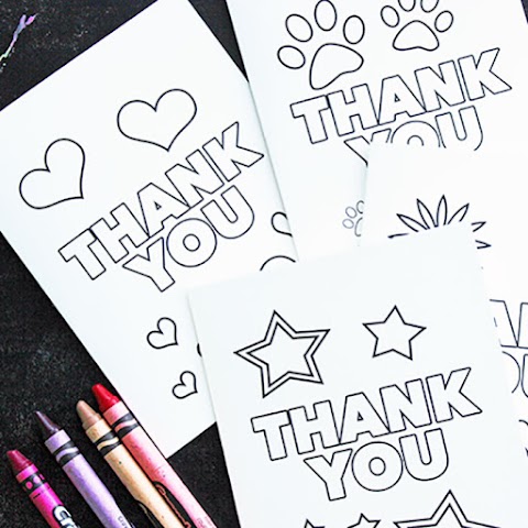 Free Printable Thank You Cards - 34 Printable Thank You Cards for All Purposes | KittyBabyLove.com