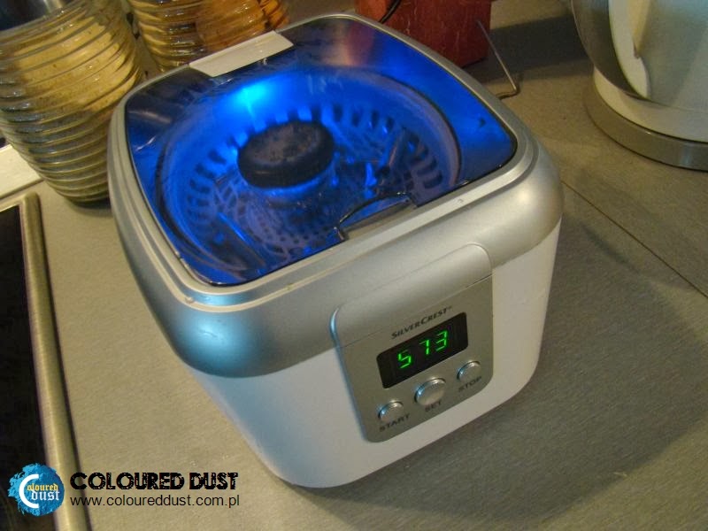 How to clean airbrush using Ultrasonic Cleaner? Coloured Dust