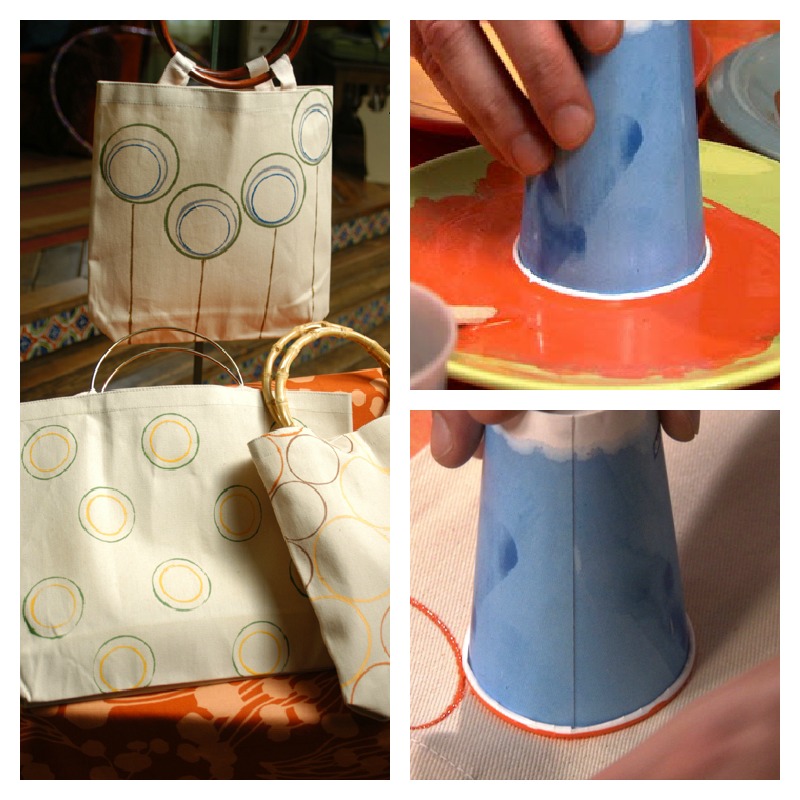 Cathie Filian: Painting with Paper Cups: Tote Bags