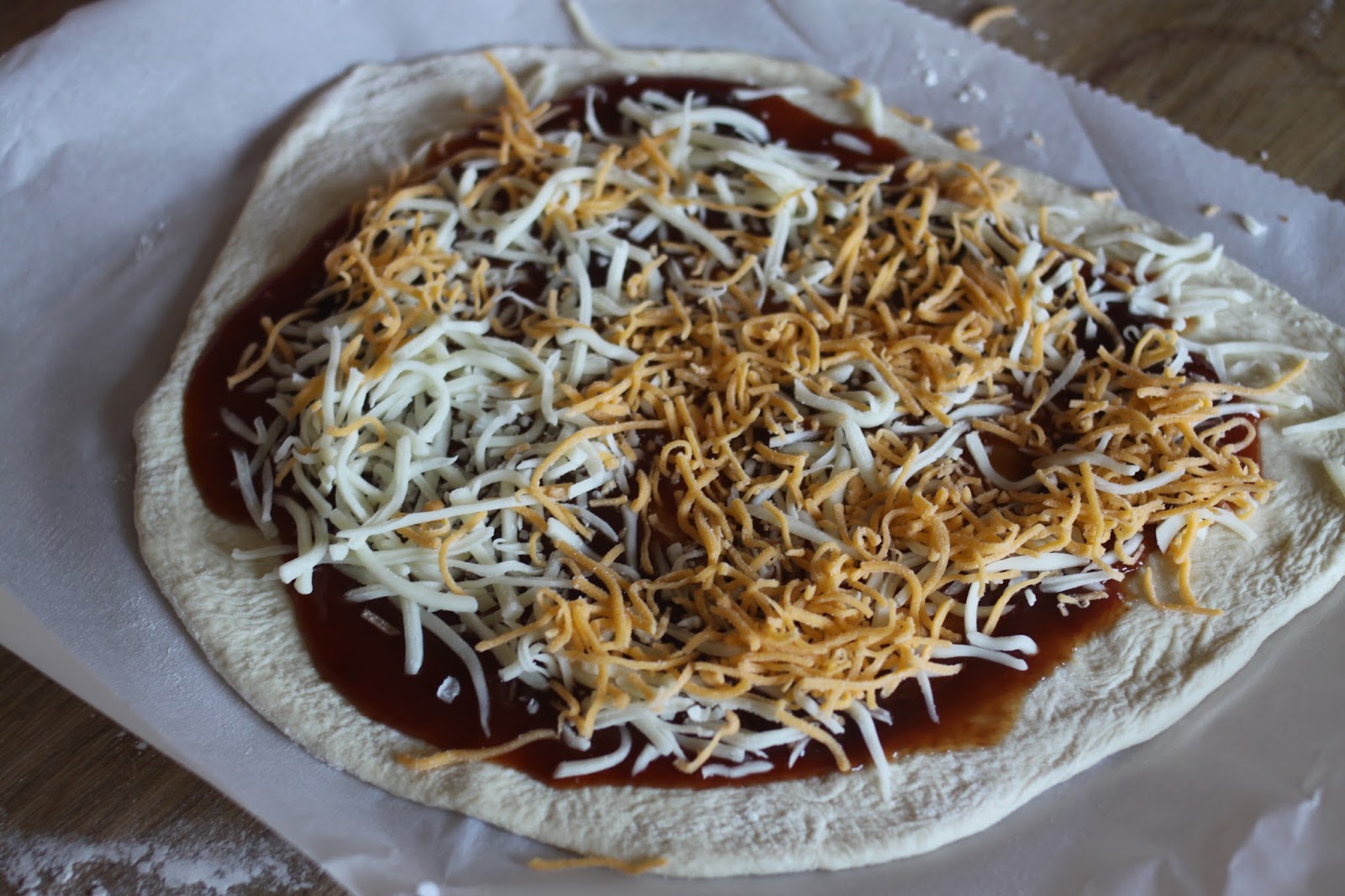 The Larson Lingo Pineapple Chicken Luau & Bacon Pizza