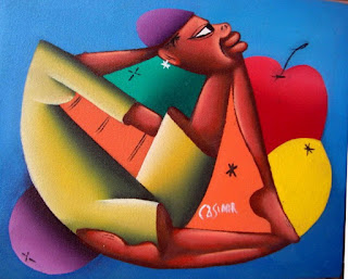 Pinturas Modernas Africanas Hombres Mujeres