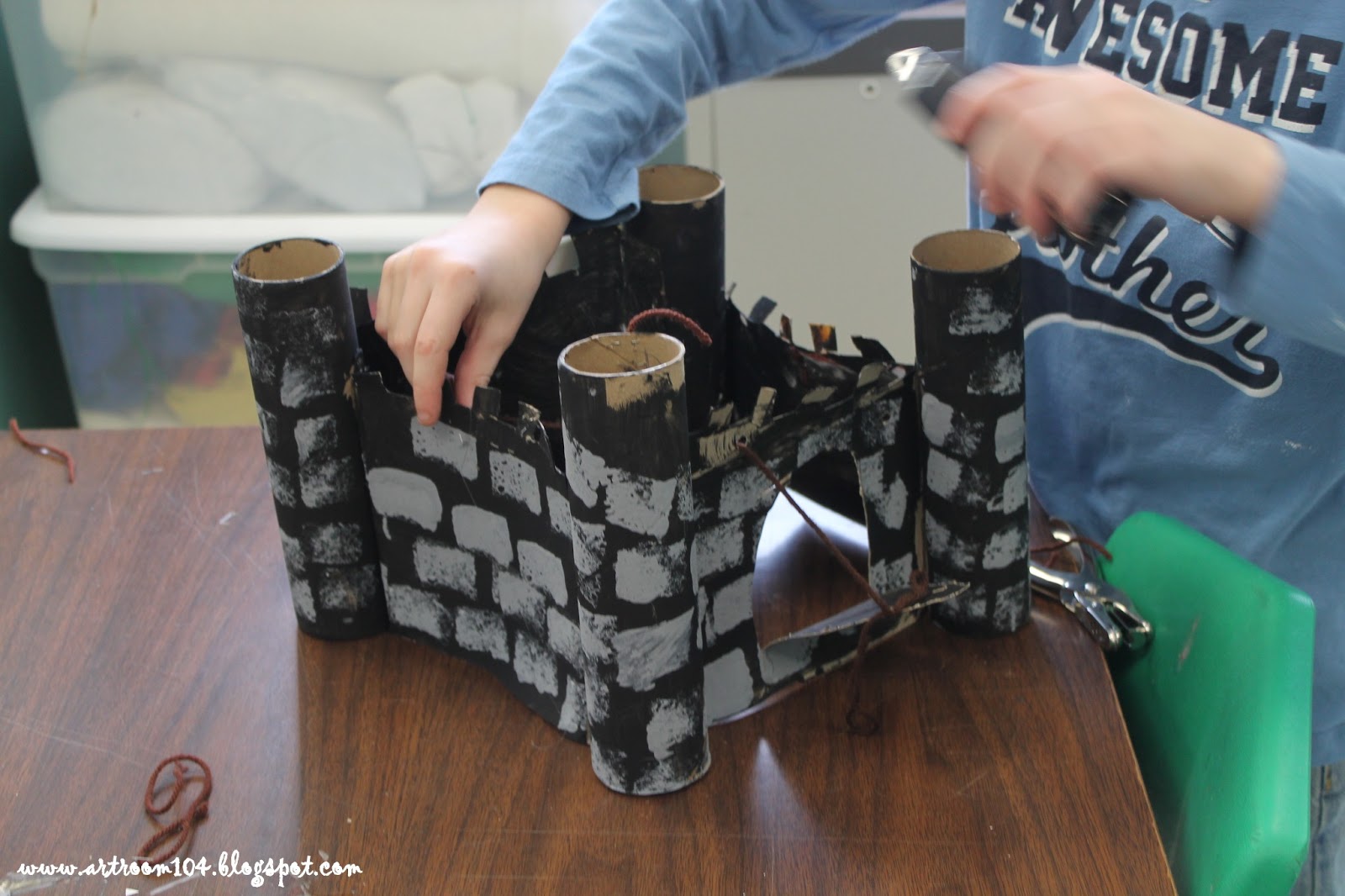 Art Room 104: 3rd Grade Castles & Science: Simple Machine Pulley Drawbridge