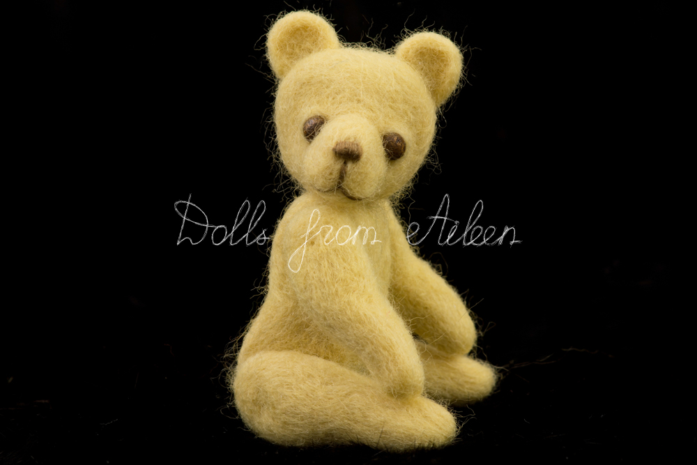 ooak needle felted teddy bear