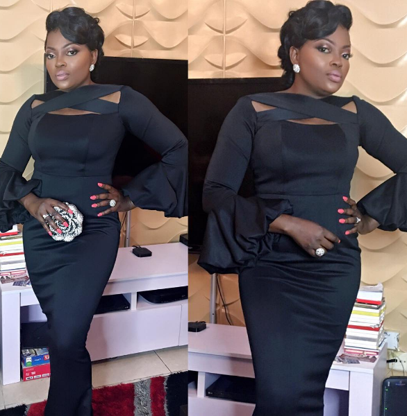 Headlines Nigeria: Funke Akindele shares stunning photos in her black dress