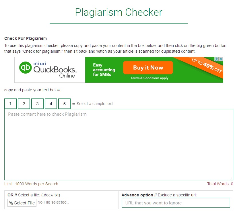 Plagiarism document checker online