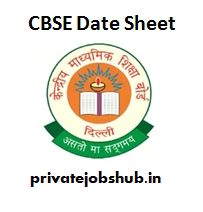 CBSE Date Sheet CBSE Date Sheet