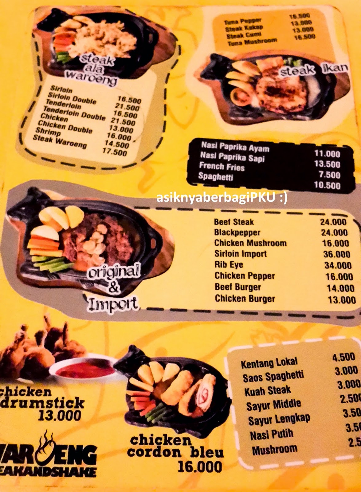 Asiknya Berbagi PKU TempatMakanPekanbaru Waroeng Steak and Shake