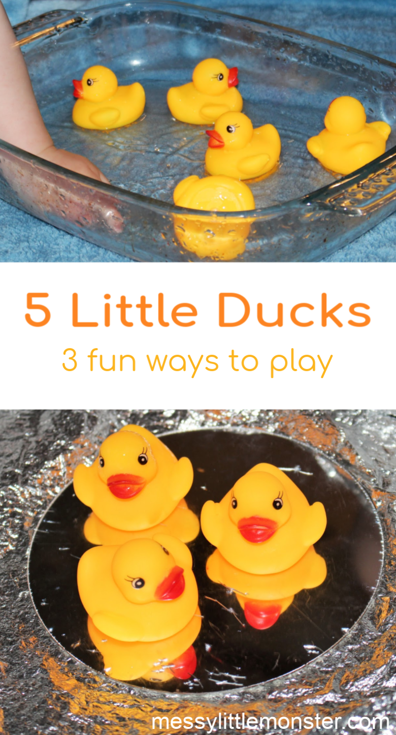 5 little ducks water play activity for babies Messy Little Monster