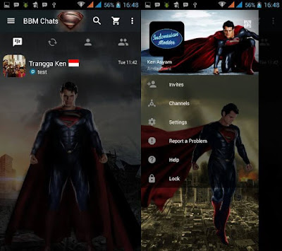 BBM Man of Steel v3.0.1.25 APK ( BBM MOD Superman) BBM Man of Steel v3.0.1.25 APK ( BBM MOD Superman)