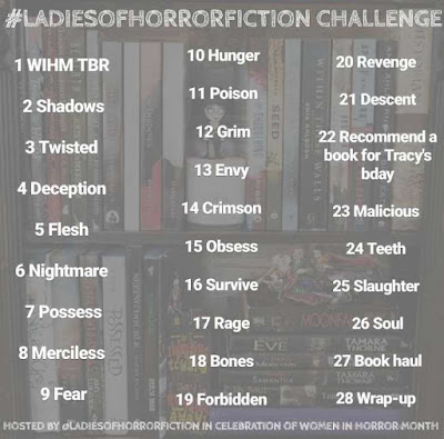 #LadiesofHorrorFiction photo challenge on Instagram
