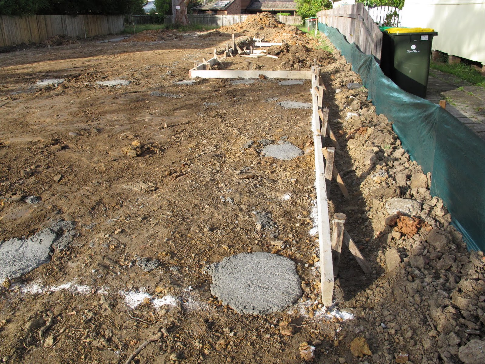 Our Metricon Nolan 41 Journey: Concrete piers done and 