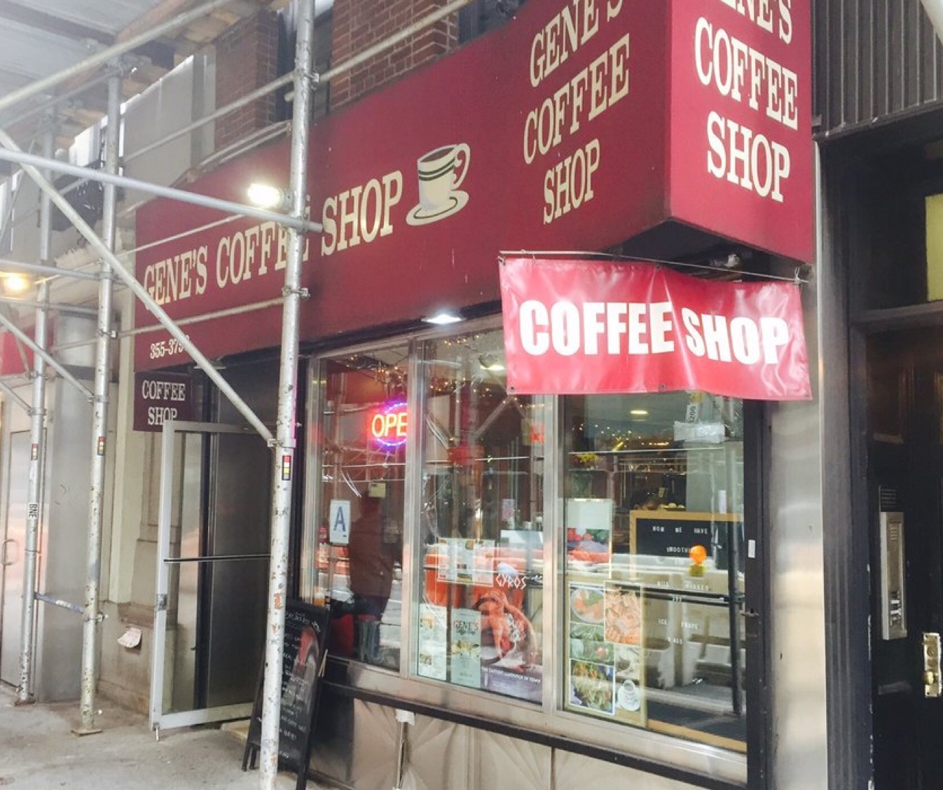Jeremiah's Vanishing New York: Gene's Coffee Shop